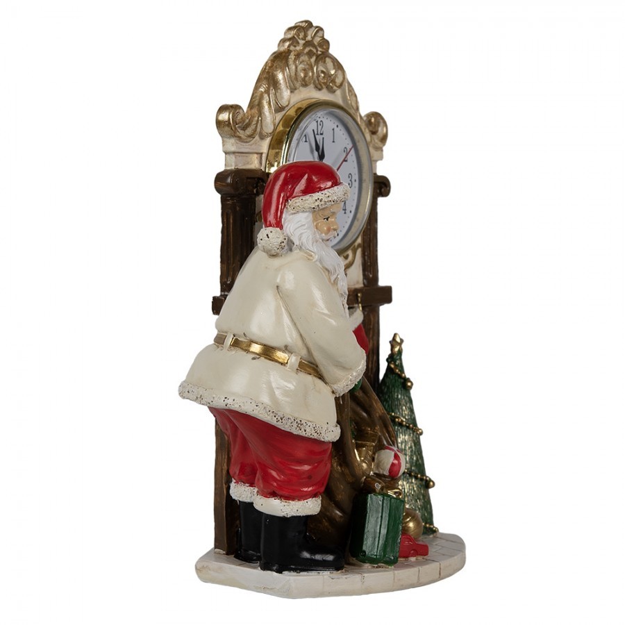 Stolní hodiny s vánoční dekorací Santa Clause - 15*7*22 cm Clayre & Eef Stolní hodiny s vánoční dekorací Santa Clause - 15*7*22 cm Clayre & Eef