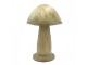 Béžovo-zlatá dekorace houba Mushroom - Ø 13*20 cm Clayre & Eef