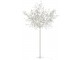 Dekorace stříbrný svítící stromek Tree leaves silver XL - Ø 140*250 cm J-Line by Jolipa
