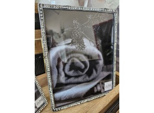 Zlatý kovový fotorámeček s kamínky Jewel XL - 20*25 cm