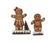 Hnědá vánoční dekorace Perníček Gingerbread - 10*5*15 cm Clayre & Eef