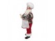 Vánoční dekorace Santa cukrář s dortem a perníčkem - 16*9*28 cm Clayre & Eef