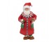 Vánoční dekorace Santa v kabátku s perníčkem a bačkorkama - 15*9*28 cm Clayre & Eef