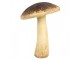 Hnědo-béžová dekorace houba Mushroom - Ø 9*12 cm Clayre & Eef