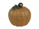 Oranžová dekorace dóza dýně Pumpkins - 10*8*10 cm Clayre & Eef