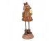 Vánoční dekorace Perníček Gingerbread dívka s lízátkem - 7*7*18 cm Clayre & Eef