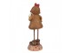 Vánoční dekorace Perníček Gingerbread dívka s lízátkem - 7*7*18 cm Clayre & Eef
