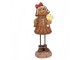 Vánoční dekorace Perníček Gingerbread dívka s lízátkem - 10*8*23 cm Clayre & Eef