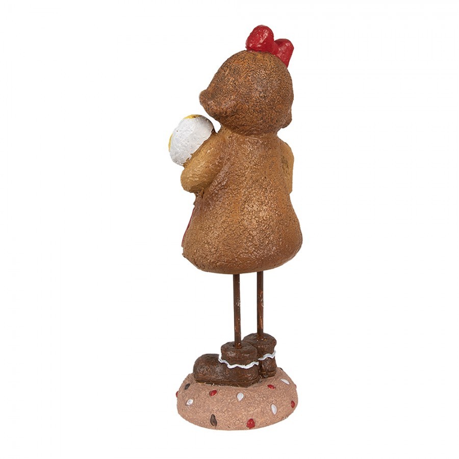 Vánoční dekorace Perníček Gingerbread dívka s lízátkem - 10*8*23 cm Clayre & Eef Vánoční dekorace Perníček Gingerbread dívka s lízátkem - 10*8*23 cm Clayre & Eef