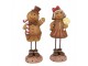 Vánoční dekorace Perníček Gingerbread dívka s lízátkem - 10*8*23 cm Clayre & Eef