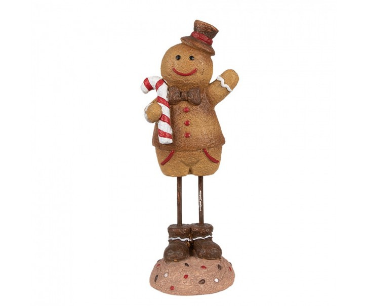 Vánoční dekorace Perníček Gingerbread Man - 7*7*18 cm Clayre & Eef