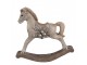 Dekorace béžový houpací koník - 17*5*16 cm Clayre & Eef