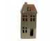 Hnědo-zelený porcelánový svítící domek - 7*6*15 cm Clayre & Eef