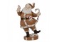 Hnědá vánoční dekorace Santa - 12*9*20 cm Clayre & Eef