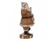 Hnědá vánoční dekorace Santa - 12*9*20 cm Clayre & Eef