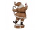 Hnědá vánoční dekorace Santa - 12*9*20 cm Clayre & Eef