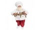 Vánoční dekorace Santa cukrář s perníčky - 17*12*27 cm Clayre & Eef