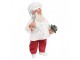 Vánoční dekorace Santa cukrář s metličkou a dortem - 17*11*27 cm Clayre & Eef
