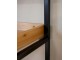 Černý kovový regál/ knihovna se 6ti policemi Bione - 97*50*213 cm Chic Antique