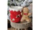 Červený keramický hrneček Perníček Gingerbread - 15*10*10 cm / 350 ml Clayre & Eef