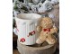 Bílý keramický hrneček Perníček Gingerbread - 15*10*10 cm / 350 ml Clayre & Eef
