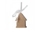 Hnědá závěsná vánoční ozdoba perníková chaloupka Gingerbread - 6*1*8 cm Clayre & Eef
