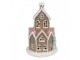 Hnědá svítící perníková chaloupka Gingerbread House - Ø 14*22 cm / 3*AAA Clayre & Eef