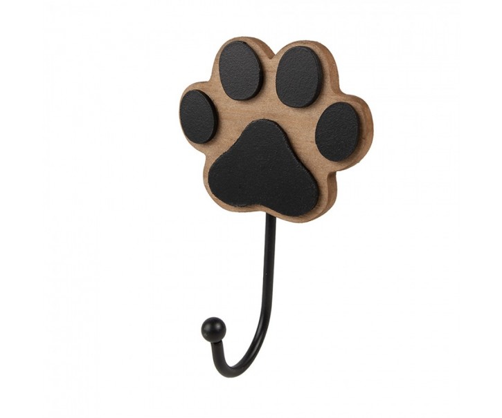 Nástěnný háček ve tvaru psí tlapky Dog Paw - 9*5*14 cm Clayre & Eef