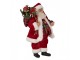Červená vánoční dekorace Santa s dárky - 16*10*27 cm Clayre & Eef