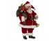 Červená vánoční dekorace Santa s dárky a zvonkem - 17*10*27 cm Clayre & Eef