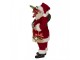 Červená vánoční dekorace Santa s dárky a zvonkem - 17*10*27 cm Clayre & Eef