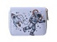 Menší peněženka a astronautem a raketkou - 11*9 cm Clayre & Eef