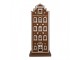 Hnědá kovová svítící perníková chaloupka Gingerbread House - 31*16*75 cm / 3*AA Clayre & Eef