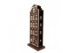 Hnědá kovová svítící perníková chaloupka Gingerbread House - 31*16*75 cm / 3*AA Clayre & Eef