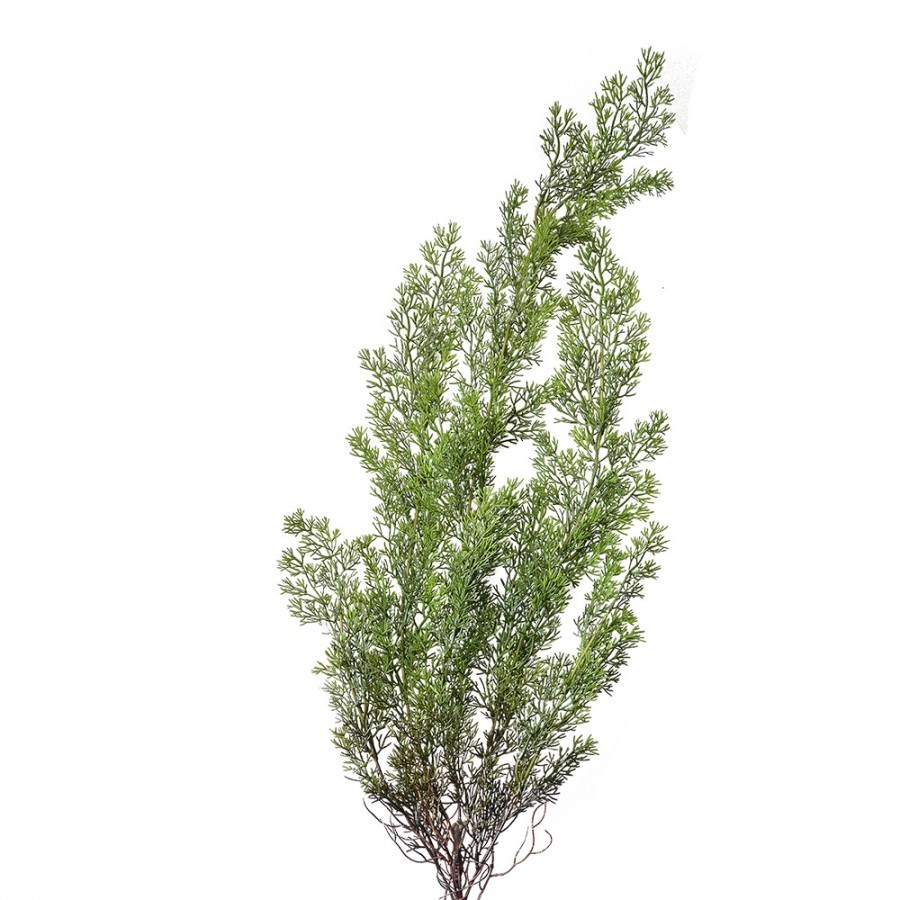 Dekorace zelená umělá větvička - 100 cm 