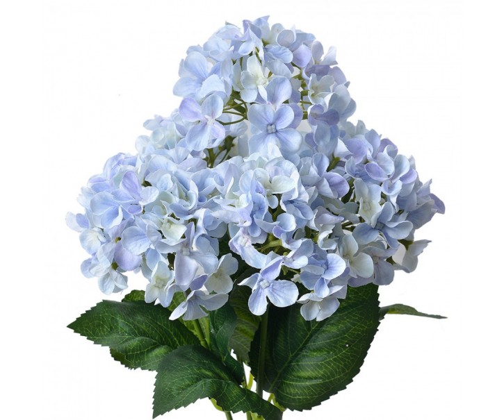 Fialkovo-modrá umělá květina hortenzie Hydrangea - 15*15*45 cm Clayre & Eef