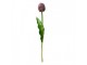 Umělá květina fialový tulipán Tulip Purple - 4*4*32 cm Clayre & Eef