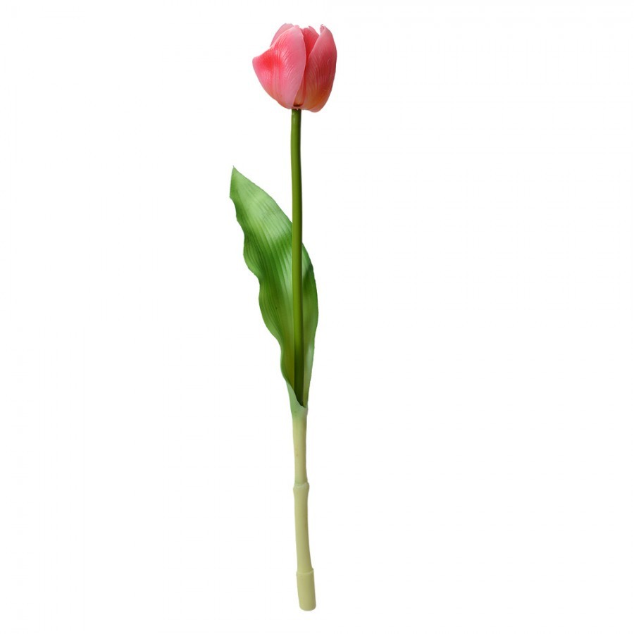Umělá květina růžový tulipán Tulip Pink - 4*4*32 cm Clayre & Eef Umělá květina růžový tulipán Tulip Pink - 4*4*32 cm Clayre & Eef