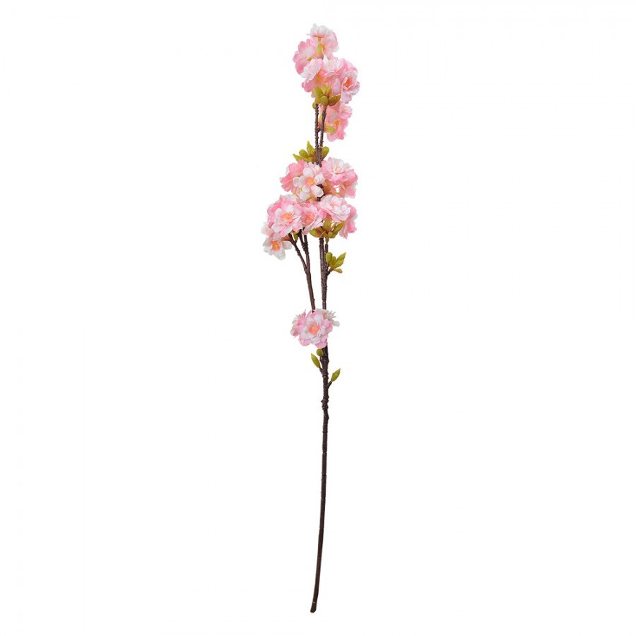 Dekorace umělá větvička s růžovými květy - 10*8*92 cm Clayre & Eef Dekorace umělá větvička s růžovými květy - 10*8*92 cm Clayre & Eef