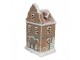 Hnědá svítící perníková chaloupka Gingerbread House - 12*9*20 cm / 3*AAA Clayre & Eef