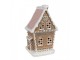 Hnědá svítící perníková chaloupka Gingerbread House - 13*10*21 cm / 3*AAA Clayre & Eef