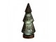 Tmavě zelený skleněný dekorační svítící stromek LED Tree - Ø 13*23 cm Clayre & Eef