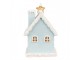 Modrá svítící perníková chaloupka Gingerbread House - 9*8*15 cm Clayre & Eef