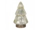 Zlatý skleněný dekorační svítící stromek LED Tree - Ø 8*14 cm Clayre & Eef