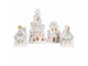 Modrá svítící perníková chaloupka Gingerbread House - 9*8*15 cm Clayre & Eef