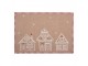 6ks hnědé prostírání s perníkovými chaloupkami Gingerbread Bliss - 48*33 cm Clayre & Eef