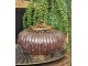 Růžová skleněná LED lucerna - Ø 17*14 cm Clayre & Eef