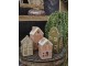 Béžový porcelánový svítící domek - 6*6*11 cm Clayre & Eef