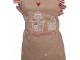 Hnědá dětská zástěra s perníkovými chaloupkami Gingerbread Bliss - 48*56 cm Clayre & Eef