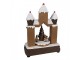 Hnědá svítící a hrající perníková chaloupka Gingerbread House - 20*11*27 cm Clayre & Eef